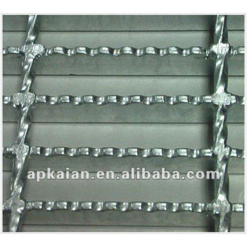 Anping plato de rejilla de acero inoxidable galvanizado en caliente